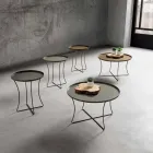 Masa de cafea din metal cu tava pentru containere Made in Italy - Numbo Viadurini