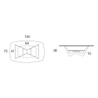 Masuta de cafea din metal Blat din ceramica cu depozitare - Emirate Viadurini