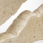 Masuta de cafea Fossil Stone cu blat din sticla transparenta - Kansas Viadurini