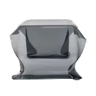 Masuta de cafea din plexiglas imbracata manual Made in Italy - Pippo Viadurini