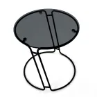 Masuta de cafea din sticla si baza rotunda Made in Italy - Tullia Viadurini