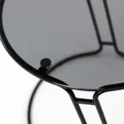 Masuta de cafea din sticla si baza rotunda Made in Italy - Tullia Viadurini