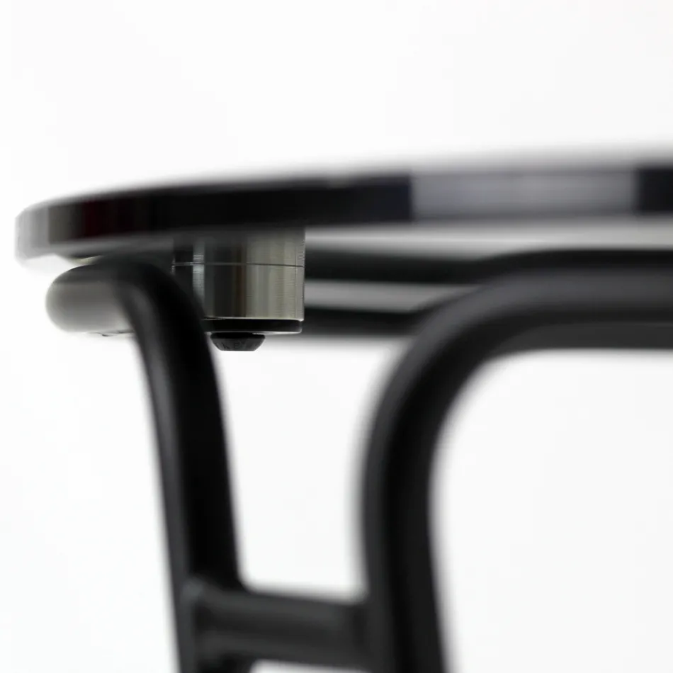 Masuta de cafea din sticla si baza rotunda Made in Italy - Tullia Viadurini