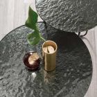 Masuta de cafea din sticla cu efect ciocanat Made in Italy - Miguel Viadurini