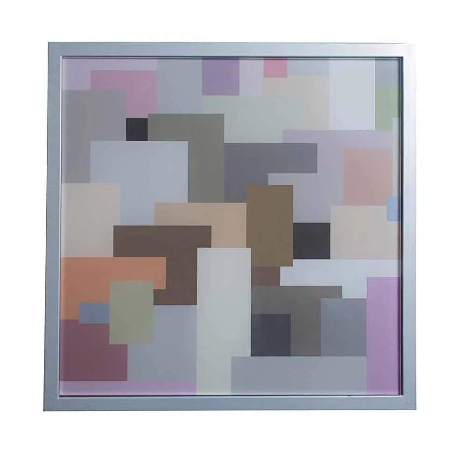 Modernă de metal cafea camera de zi 50x50cm Nina, made in Italy Viadurini