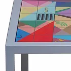 Modernă de metal cafea camera de zi 50x50cm Nina, made in Italy Viadurini