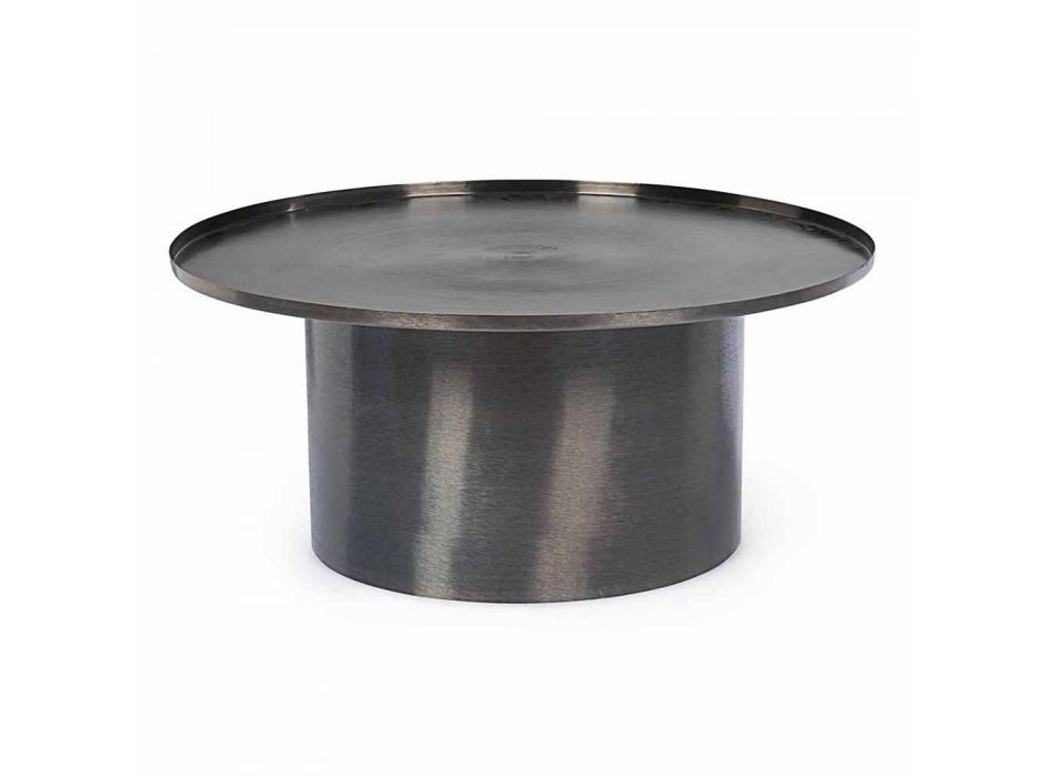 Masă de cafea modernă cu top rotund din oțel Homemotion - Michelino Viadurini