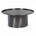 Masă de cafea modernă cu top rotund din oțel Homemotion - Michelino