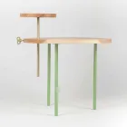 Măsuță de cafea modernă cu blat rotund din frasin Made in Italy - Velino Viadurini