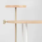 Măsuță de cafea modernă cu blat rotund din frasin Made in Italy - Velino Viadurini