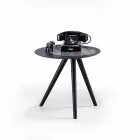 Masă de cafea modernă cu blat rotund în Gres Made in Italy - Stuttgart Viadurini