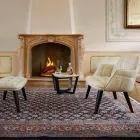 Măsuță de cafea modernă din lemn de fag și gres fabricat în Italia - Titanic Viadurini