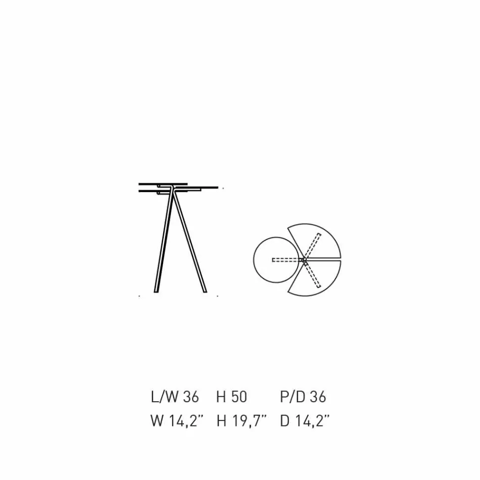 Masă de cafea modernă în foaie colorată de design Originae - Buburuză Viadurini