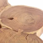 Masa de cafea moderna Homemotion din lemn si otel vopsit - Severo Viadurini