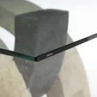 Masuta de cafea moderna din piatra si sticla - Austin Viadurini