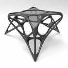 Mese de cafea moderne din sticlă și Adamantx® Lunar Table # 2 Viadurini