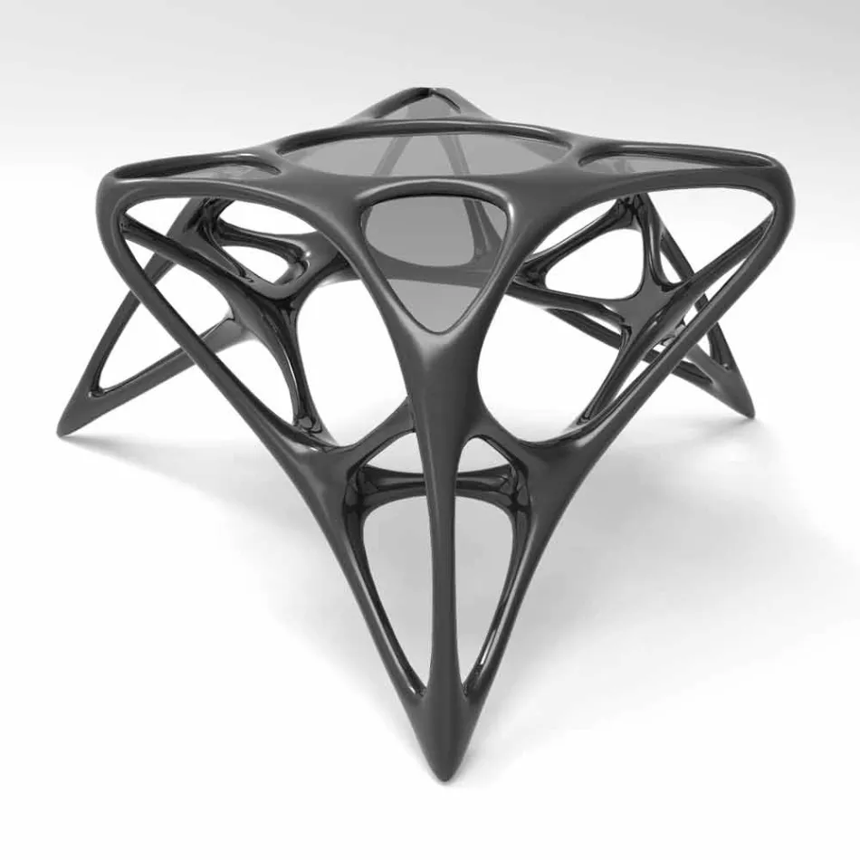 Mese de cafea moderne din sticlă și Adamantx® Lunar Table # 2 Viadurini