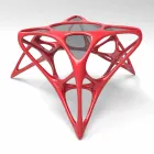 Mese de cafea moderne din sticlă și Adamantx® Lunar Table # 2 Viadurini