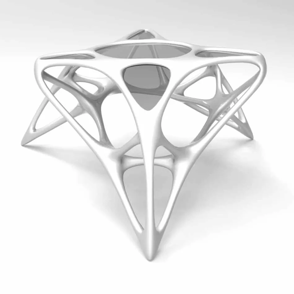 Mese de cafea moderne din sticlă și Adamantx® Lunar Table # 2 Viadurini