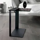 Masă de cafea modernă din metal și afumată sau din sticlă transparentă fabricată în Italia - Teilor Viadurini