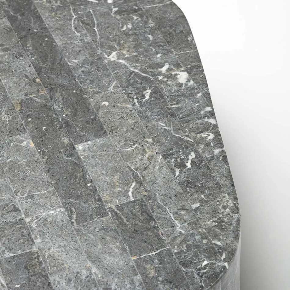 Masuta de cafea moderna in forma de piatra fosila - Bowie Viadurini