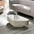 Masuta de cafea moderna in forma de piatra fosila - Bowie Viadurini