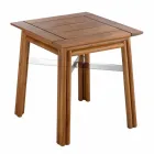 Mese de cafea în aer liber din lemn natural sau negru, 2 dimensiuni - Suzana Viadurini