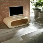 Masuta de cafea / suport TV din piatra fosila de agat alb - Davis Viadurini