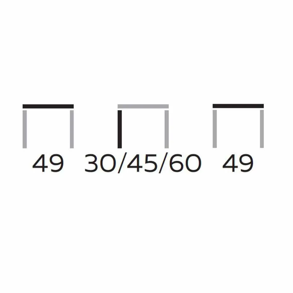 Măsuță de cafea pătrată în Gres cu bază metalică Made in Italy - Albert Viadurini