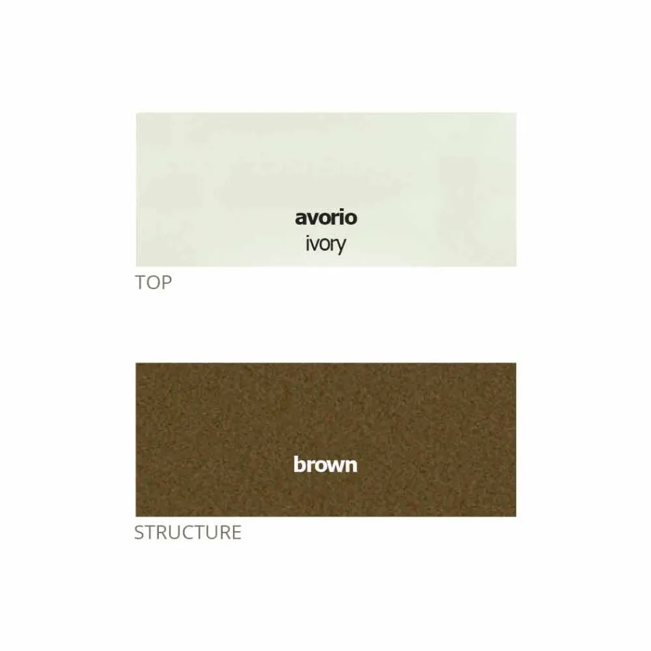 Masa de cafea rotunda cu blat din cristal Made in Italy - Indio Viadurini