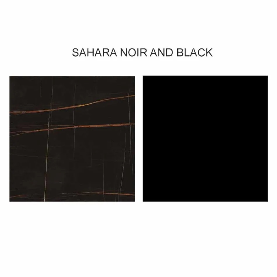 Masă de cafea cu design rotund din gresie și frasin Made in Italy - Bering Viadurini