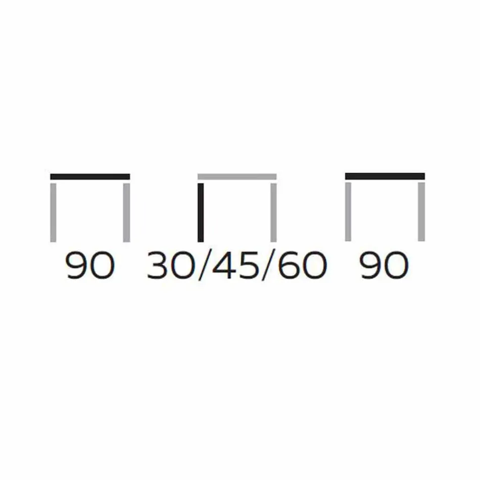 Masă de cafea rotundă în Gres și Metal Modern Made in Italy - Albert Viadurini