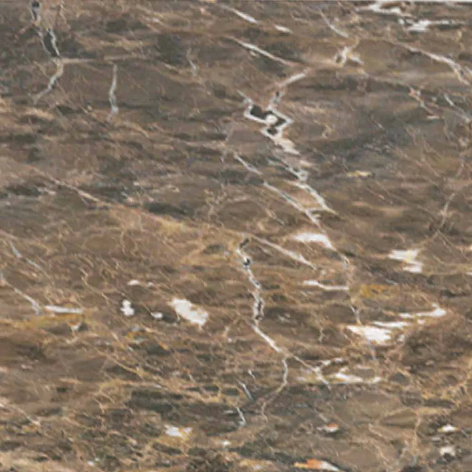 Masa de cafea rotunda din marmura si lemn de fag Made in Italy - Daniela Viadurini