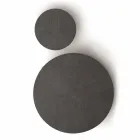 Masă de cafea rotundă din MDF cu structură metalică Made in Italy - Aloe Viadurini