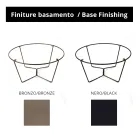 Masuta rotunda din sticla si otel Made in Italy - Paini Viadurini