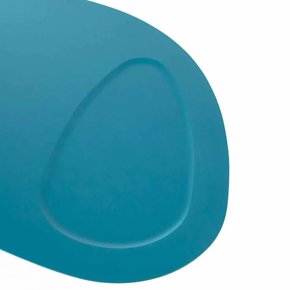 Masă Lounge Modern în formă de Mdf și Chrome Metal - Pimpa Viadurini