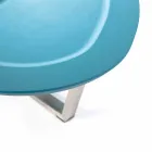 Masă Lounge Modern în formă de Mdf și Chrome Metal - Pimpa Viadurini