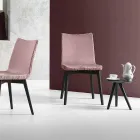 Masă de cafea rotundă din lemn lăcuit gri negru Fabricată în Italia - Stuttgart Viadurini