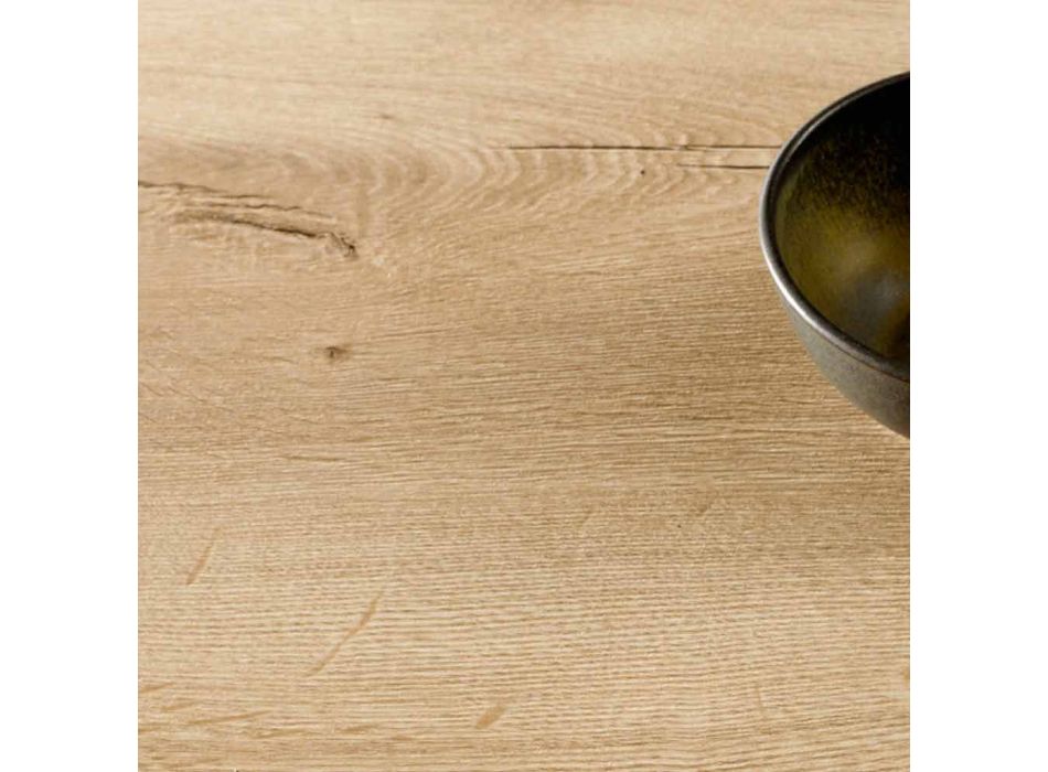 Masă de cafea transformabilă din lemn și oțel Made in Italy - Demetro Viadurini