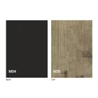 Masă transformator din lemn și oțel Made in Italy - Demetro Viadurini