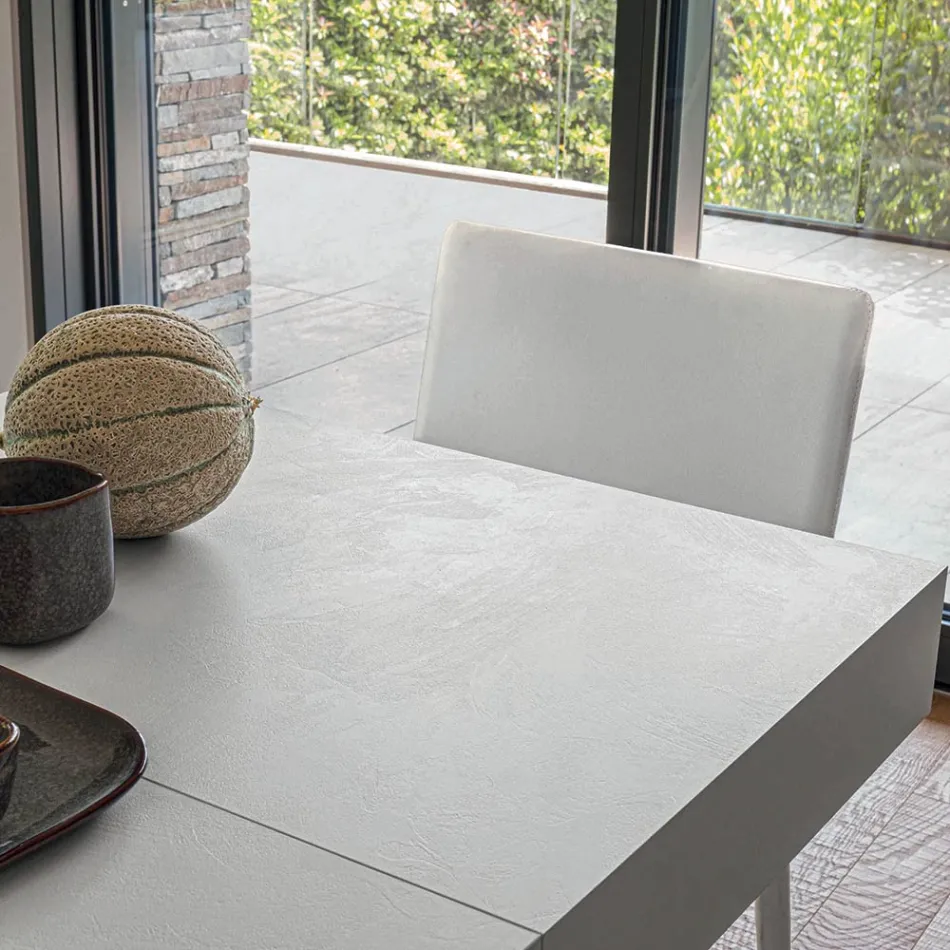 Masuta de cafea transformabila din lemn si metal, fabricata in Italia - Sanrocco Viadurini