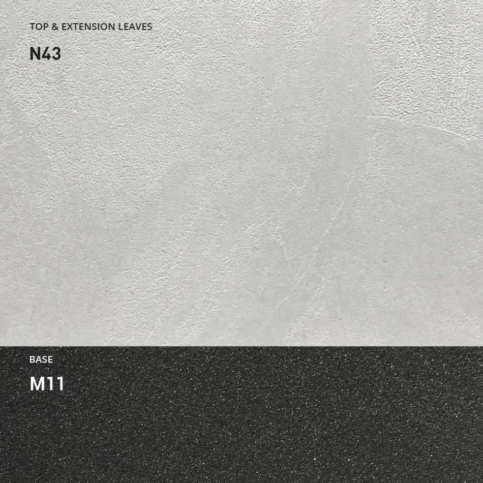 Masuta de cafea transformabila din lemn si metal, fabricata in Italia - Sanrocco Viadurini