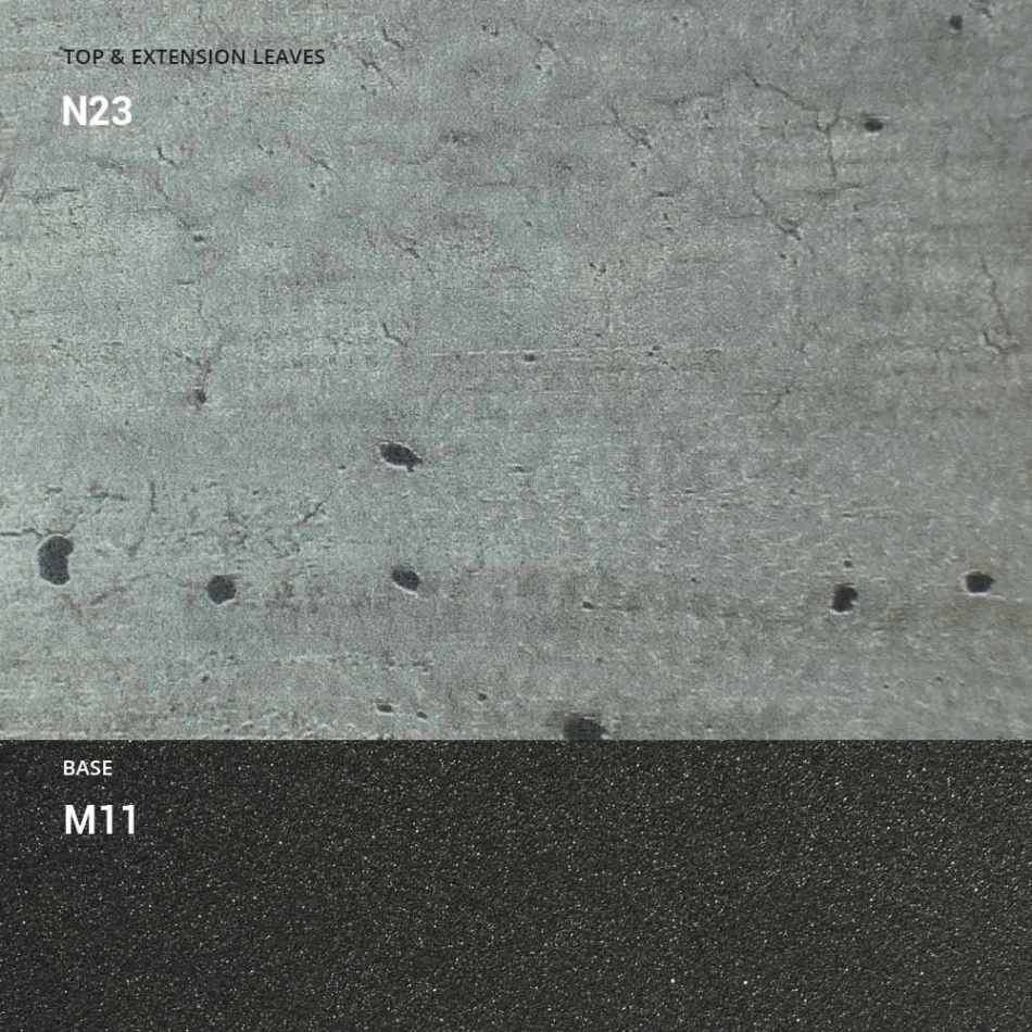 Masuta de cafea transformabila din lemn si metal, fabricata in Italia - Sanrocco Viadurini