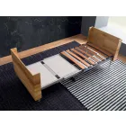 Masă de cafea transformabilă din lemn masiv Made in Italy - Trabucco Viadurini