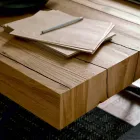 Masă de cafea transformabilă din lemn masiv Made in Italy - Trabucco Viadurini