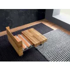 Masă de cafea transformabilă din lemn masiv Made in Italy - Trabucco Viadurini