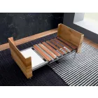 Masă de cafea transformabilă din lemn masiv Made in Italy - Trabucco Viadurini