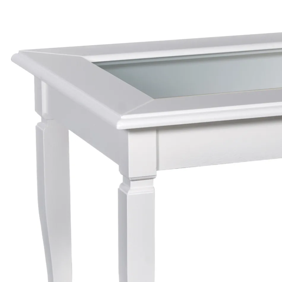 Masuta de cafea living cu panou de sticla Made in Italy - Demetra Viadurini