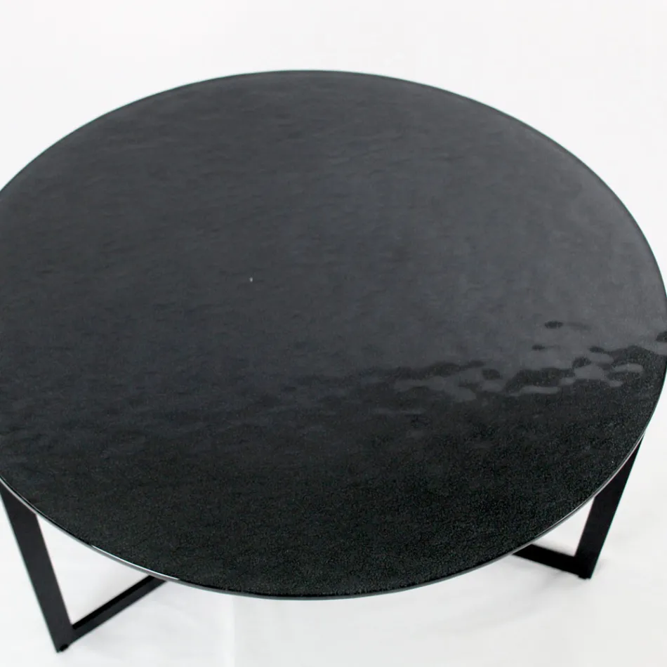 Masuta de cafea din otel si sticla Made in Italy - Aspira Viadurini