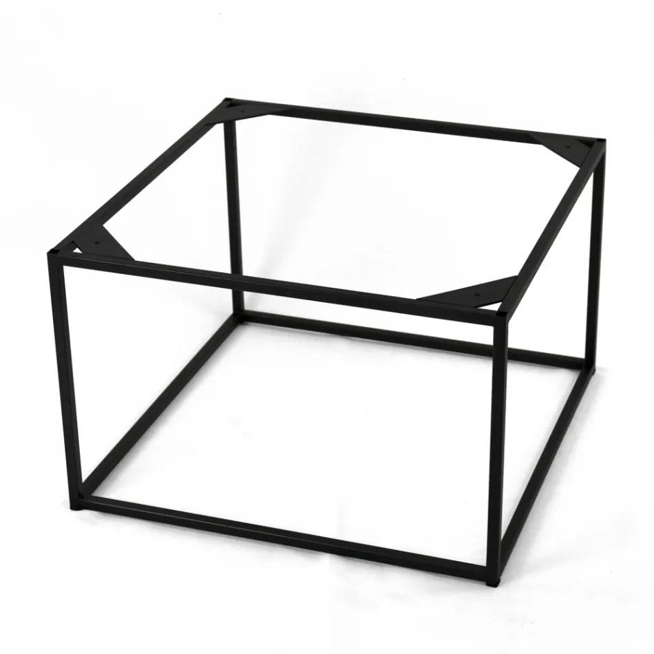 Masuta de cafea din gresie si otel Made in Italy - Birba Viadurini